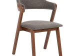ΚΑΡΕΚΛΑ RIDER HM9734.01 RUBBERWOOD ΣΕ ΚΑΡΥΔΙ-ΥΦΑΣΜΑ ΓΚΡΙ 59x59x83Yεκ.