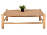 ΤΡΑΠΕΖΙ ΣΑΛΟΝΙΟΥ LONDER HM5985 ΞΥΛΟ ΤΕΑΚ- ΣΥΝΘΕΤΙΚΟ RATTAN-ΦΥΣΙΚΟ 119x79,5x41Yεκ.