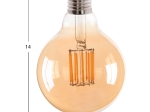 ΛΑΜΠΤΗΡΑΣ GLOBO LED FILAMENT 12W E27 3000K ΧΡΥΣΟ HM4049.02