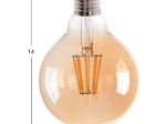 ΛΑΜΠΤΗΡΑΣ GLOBO LED FILAMENT 8W E27 2700K ΧΡΥΣΟ DIMMABLE HM4050.02
