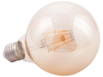 ΛΑΜΠΤΗΡΑΣ GLOBO LED FILAMENT 8W E27 2700K ΧΡΥΣΟ DIMMABLE HM4050.02