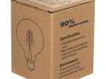 ΛΑΜΠΤΗΡΑΣ GLOBO LED FILAMENT 8W E27 3000K ΦΙΜΕ DIMMABLE HM4050.03