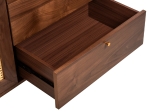 ΜΠΟΥΦΕΣ MEEN HM9735 MDF ΜΕ ΦΥΣΙΚΟ ΚΑΠΛΑΜΑ ΚΑΡΥΔΙΑΣ-ΧΡΥΣΑ ΜΕΤΑΛΛΙΚΑ ΠΟΔΙΑ 150x40x80Υεκ