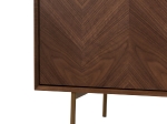 ΜΠΟΥΦΕΣ MEEN HM9735 MDF ΜΕ ΦΥΣΙΚΟ ΚΑΠΛΑΜΑ ΚΑΡΥΔΙΑΣ-ΧΡΥΣΑ ΜΕΤΑΛΛΙΚΑ ΠΟΔΙΑ 150x40x80Υεκ