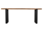 ΚΟΝΣΟΛΑ SHIRE HM9800 ΑΝΑΚΥΚΛΩΜΕΝΟ ΞΥΛΟ TEAK-ΜΑΥΡΕΣ ΜΕΤΑΛΛΙΚΕΣ ΒΑΣΕΙΣ 240x50x90Yεκ