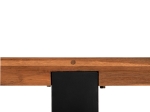ΚΟΝΣΟΛΑ SHIRE HM9800 ΑΝΑΚΥΚΛΩΜΕΝΟ ΞΥΛΟ TEAK-ΜΑΥΡΕΣ ΜΕΤΑΛΛΙΚΕΣ ΒΑΣΕΙΣ 240x50x90Yεκ
