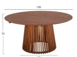 ΤΡΑΠΕΖΙ ΤΡΑΠΕΖΑΡΙΑΣ FRANTZ HM9457.11 ΜΑΣΙΦ MINDI ΞΥΛΟ ΣΕ ΦΥΣΙΚΟ Φ150x75Υεκ.