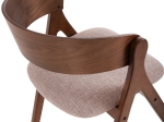 ΚΑΡΕΚΛΑ NEKKER HM9739.02 RUBBERWOOD ΣΕ ΚΑΡΥΔΙ-ΓΚΡΙ ΥΦΑΣΜΑ ΚΑΘΙΣΜΑ 56x55x78Yεκ.