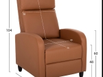 ΠΟΛΥΘΡΟΝΑ RELAX HIBER HM9782.22 ΚΑΦΕ PU 67,5x90x104Υ εκ.