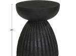 ΣΚΑΜΠΟ ΣΤΡΟΓΓΥΛΟ SCALLOP HM9702 ΜΑΣΙΦ MANGO ΣΕ ΣΕ ΜΑΥΡΟ ΧΡΩΜΑ Φ35x45Υεκ.