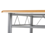 ΣΕΤ ΤΡΑΠΕΖΑΡΙΑΣ 5ΤΜΧ PEASY HM9415.02 ΜΕΤΑΛΛΟ ΑΣΗΜΙ-MDF SONAMA 110x60x75Υεκ