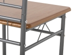 ΣΕΤ ΤΡΑΠΕΖΑΡΙΑΣ 5ΤΜΧ PEARY HM9416.02 ΜΕΤΑΛΛΟ ΑΣΗΜΙ-MDF ΣΟΝΑΜΑ 110x70x74Yεκ.