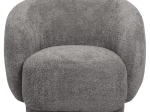 ΠΟΛΥΘΡΟΝΑ KARPEN HM9600.01 ΓΚΡΙ ΜΠΟΥΚΛΕ ΥΦΑΣΜΑ  93x87x78Υ εκ.