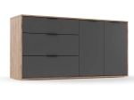 ΜΠΟΥΦΕΣ NITRO ΓΚΡΙ ΓΡΑΦΙΤΗ ΜΕ ΒΕΛΑΝΙΔΙΑ 160X40X80ΕΚ