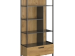 ΒΙΒΛΙΟΘΗΚΗ SANTES ΧΡΥΣΟ ΔΡΥΣ-ΓΡΑΦΙΤΗΣ 90X42X197.5CM