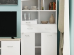 ΒΙΤΡΙΝΑ ΔΙΦΥΛΛΗ TOP MIX 80X33X145CM ΛΕΥΚΗ-ΣΟΝΟΜΑ