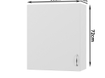 MODEST ΠΑΝΩ ΝΤΟΥΛΑΠΙ ΛΕΥΚΟ 60X30X72ΕΚ