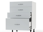 MODEST ΚΑΤΩ ΝΤΟΥΛΑΠΙ ΣΥΡΤΑΡΙΕΡΑ ΓΚΡΙ 60X48X82 ΕΚ