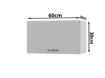 MODEST ΠΑΝΩ ΝΤΟΥΛΑΠΙ ΑΠΟΡΡΟΦΗΤΗΡΑ ΓΚΡΙ 60X30X36ΕΚ