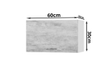 HORIZONT ΠΑΝΩ ΝΤΟΥΛΑΠΙ ΑΠΟΡΡΟΦΗΤΗΡΑ ΤΣΙΜΕΝΤΟ 60X30X36ΕΚ
