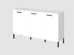 ΜΠΟΥΦΕΣ SANTES ΛΕΥΚΟΣ 155X42X92.5CM