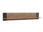 ΡΑΦΙ ΤΟΙΧΟΥ OLD WOOD ΧΡΥΣΟΣ ΔΡΥΣ ΜΕ ΜΑΥΡΟ 115.6X17.6X20ΕΚ