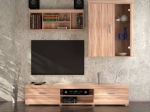 ΣΥΝΘΕΣΗ ΤΗΛΕΟΡΑΣΗΣ DAMIS SONOMA ΜΕ MDF ΛΕΠΤΟΜΕΡΕΙΕΣ 237.5X45X210ΕΚ