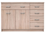 ΜΠΟΥΦΕΣ ΚΟΜ2D5S 120X33X85ΕΚ SONOMA