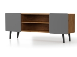 ΕΠΙΠΛΟ TV ARKTOS 130X30X51CM ΚΑΡΥΔΙ-ΓΚΡΙ