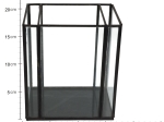 ΚΗΡΟΠΗΓΙΟ ARTELIBRE ΜΑΥΡΟ ΜΕΤΑΛΛΟ 18X13X21CM