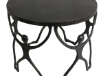 ΤΡΑΠΕΖΑΚΙ ARTELIBRE ΑΝΘΡΩΠΟΙ ΜΑΥΡΟ ΑΛΟΥΜΙΝΙΟ 58X58X49CM ΣΕΤ 2ΤΜΧ