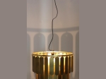 ΦΩΤΙΣΤΙΚΟ ΚΡΕΜΑΣΤΟ ARTELIBRE ΧΡΥΣΟ ΜΕΤΑΛΛΟ 54.5X54.5X40CM