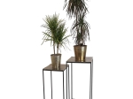ΤΡΑΠΕΖΑΚΙ ARTELIBRE ΜΑΥΡΟ ΑΛΟΥΜΙΝΙΟ 45X45X70CM ΣΕΤ 2ΤΜΧ