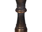 ΚΗΡΟΠΗΓΙΟ ARTELIBRE ΠΙΟΝΙ ΣΚΑΚΙΟΥ ΜΑΥΡΟ POLYRESIN 10.5X10.5X31CM