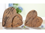 ΔΙΑΚΟΣΜΗΤΙΚΟ ARTELIBRE ΚΑΡΔΙΕΣ ΚΑΦΕ ΞΥΛΟ 17X17CM