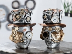 ΔΙΑΚΟΣΜΗΤΙΚΟ ARTELIBRE STEAMPUNK ΓΥΝΑΙΚΕΙΟ ΠΡΟΣΩΠΟ ΑΣΗΜΙ POLYRESIN 18X16X20CM