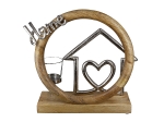 ΘΗΚΗ ΡΕΣΩ ARTELIBRE  'HOME' ΣΠΙΤΙ ΣΕ ΚΥΚΛΟ ΦΥΣΙΚΟ/ΑΣΗΜΙ ΞΥΛΟ/ΑΛΟΥΜΙΝΙΟ 9X27CM