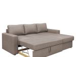 ΚΑΝΑΠΕΣ ΚΡΕΒΑΤΙ ΓΩΝΙΑΚΟΣ ARTELIBRE SOFIA TAUPE 220X155X81CM