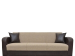 ΚΑΝΑΠΕΣ ΚΡΕΒΑΤΙ ΤΡΙΘΕΣΙΟΣ ARTELIBRE MARTINI ΚΑΦΕ PU 215X84X84CM