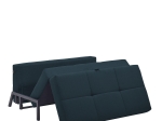 ΚΑΝΑΠΕΣ ΚΡΕΒΑΤΙ ΔΙΘΕΣΙΟΣ ARTELIBRE GAEL ΜΠΛΕ/ΜΑΥΡΟ 150X91X90CM