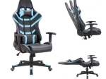 ΠΟΛΥΘΡΟΝΑ ΓΡΑΦΕΙΟΥ ARTELIBRE GAMING ΚΥΡΗΝΗ ΜΑΥΡΟ/ΜΠΛΕ PVC 66X67X127-135CM