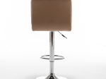 ΣΚΑΜΠΟ BAR ARTELIBRE DIN ΜΕ ΠΛΑΤΗ ΠΤΥΣΣΟΜΕΝΟ CAPPUCCINO PVC/ΜΕΤΑΛΛΟ 44X50X92-113CM