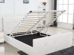 ΚΡΕΒΑΤΙ ARTELIBRE ANEMONE ΛΕΥΚΟ PU ΜΕ ΑΠΟΘΗΚΕΥΤΙΚΟ ΧΩΡΟ 217X170X100CM (ΣΤΡΩΜΑ 160X200CM)