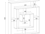ΒΙΒΛΙΟΘΗΚΗ ARTELIBRE ITHAKI ΦΥΣΙΚΟ 125X22X130CM