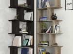 ΒΙΒΛΙΟΘΗΚΗ ARTELIBRE IDRA ΑΝΟΙΧΤΟ ΚΑΦΕ/ΣΚΟΥΡΟ ΚΑΦΕ 124X26X159CM