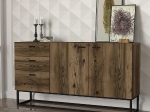 ΜΠΟΥΦΕΣ ARTELIBRE MYKONOS ΜΕ 3 ΣΥΡΤΑΡΙΑ ΚΑΙ 2 ΠΟΡΤΕΣ ΚΑΦΕ 150X37X80CM