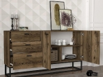 ΜΠΟΥΦΕΣ ARTELIBRE MYKONOS ΜΕ 3 ΣΥΡΤΑΡΙΑ ΚΑΙ 2 ΠΟΡΤΕΣ ΚΑΦΕ 150X37X80CM