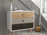 ΣΥΡΤΑΡΙΕΡΑ ARTELIBRE KIMOLOS ΛΕΥΚΟ/ΦΥΣΙΚΟ/ΚΑΦΕ 80X40X79CM
