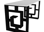 ΓΡΑΦΕΙΟ ARTELIBRE LINE ΛΕΥΚΟ/ΜΑΥΡΟ 140X60X74CM