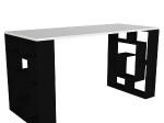 ΓΡΑΦΕΙΟ ARTELIBRE LINE ΛΕΥΚΟ/ΜΑΥΡΟ 140X60X74CM